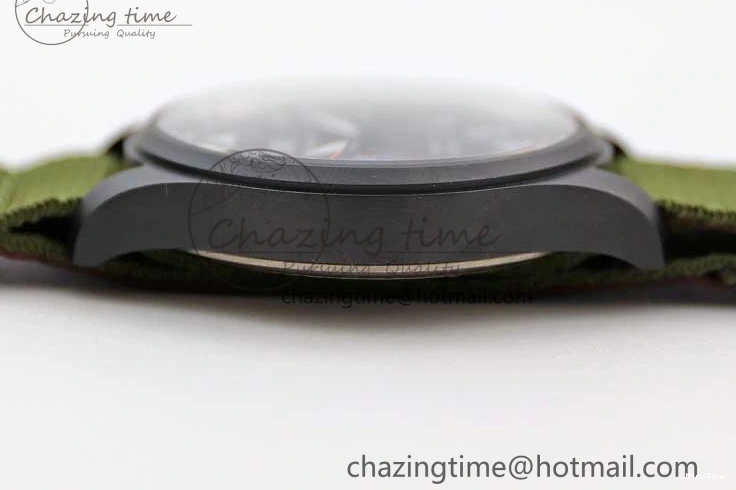 MIROTIME 0119 Packable Mark XVIII ‘TOPGUN SFTI’ Ceramic M+F Best Edition Black Dial on Green Nylon Strap 7048